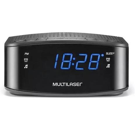 Rádio Relógio Despertador Alarme Fm 3w Rms Multilaser Sp288 Menor preço em Rádio Relógio Despertador Alarme Fm 3w Rms Multilaser Sp288
