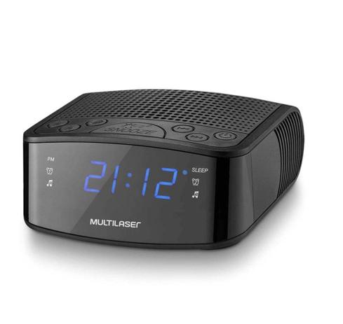 Rádio Relógio Despertador Led 3W Bivolt SP288 Multilaser Menor preço em Rádio Relógio Despertador Led 3W Bivolt SP288 Multilaser