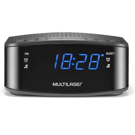 Rádio Relógio Digital FM Desperdador SP288 Multilaser Menor preço em Rádio Relógio Digital FM Desperdador SP288 Multilaser