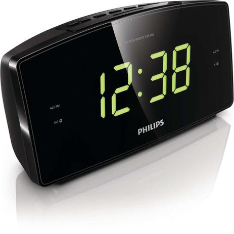 Radio Relógio Philips Digital Despertador Fm Philips Aj-3400 Bivolt - Preto Menor preço em Radio Relógio Philips Digital Despertador Fm Philips Aj-3400 Bivolt - Preto