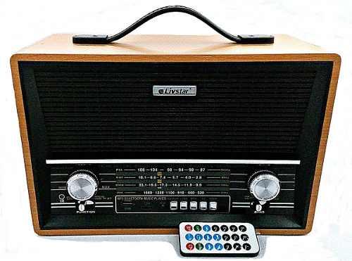 Rádio Retrô Decorativo Portátil Especial Bluetooth Usb P2068 - Livstar Menor preço em Rádio Retrô Decorativo Portátil Especial Bluetooth Usb P2068 - Livstar