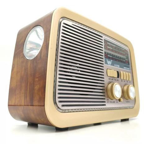 Rádio Retro Vintage Am Fm Sw Usb Aux Bluetooth Bateria Recarregável Madeira Estilo Antigo - Altomex/Kapbom é boa?