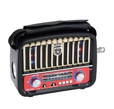 Radio Retro Vintage Luxo Com Usb Sd Am Fm Pendrive Lanterna Recarregável - Vicini é boa?