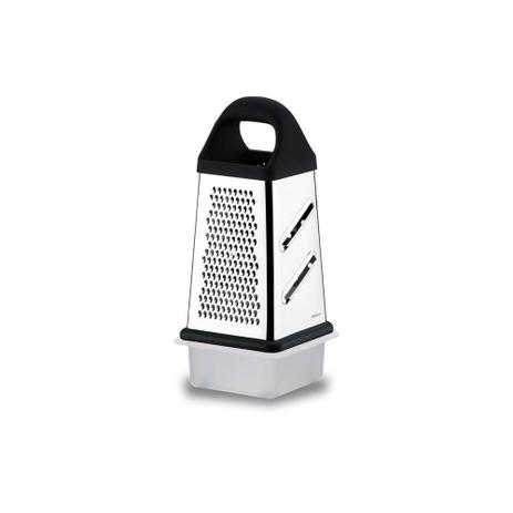 Ralador 4 faces inox com Pote Coletor Branco 2204-315 - Brinox Menor preço em Ralador 4 faces inox com Pote Coletor Branco 2204-315 - Brinox