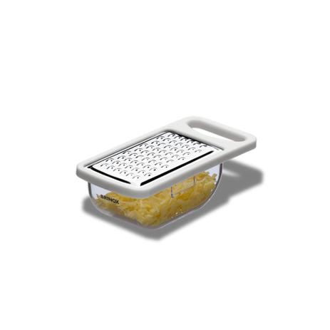 Ralador com Pote Coletor Top Pratic 6 x 13,5 cm Branco - Brinox Menor preço em Ralador com Pote Coletor Top Pratic 6 x 13,5 cm Branco - Brinox