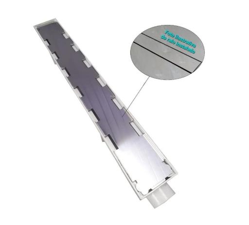 Ralo Banheiro Linear Oculto 6x50 Invisível Sifonado - Sachetto Menor preço em Ralo Banheiro Linear Oculto 6x50 Invisível Sifonado - Sachetto