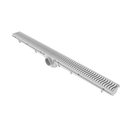 Ralo linear 70cm grelha branca PVC Tigre Menor preço em Ralo linear 70cm grelha branca PVC Tigre