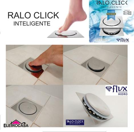 Ralo quadrado 15x15cm click inteligente inox - Flvx Hidro Menor preço em Ralo quadrado 15x15cm click inteligente inox - Flvx Hidro