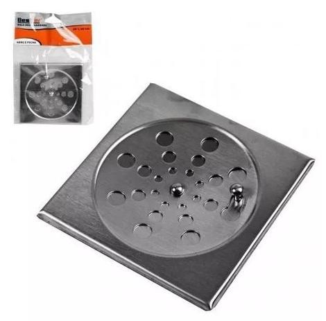 Ralo Quadrado em Inox Abre e Fecha com Caixilho 15 x 15cm - Bestfer Menor preço em Ralo Quadrado em Inox Abre e Fecha com Caixilho 15 x 15cm - Bestfer