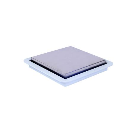 Ralo square 150mm x 150mm com tampa inox - Ralo linear Menor preço em Ralo square 150mm x 150mm com tampa inox - Ralo linear