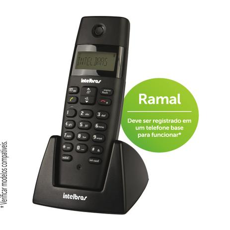 Ramal Sem Fio Intelbras TS 40 R Preto - Para Bases TS 40 ID, TS 60 V, TS 3110 ou TS 3130 é boa?