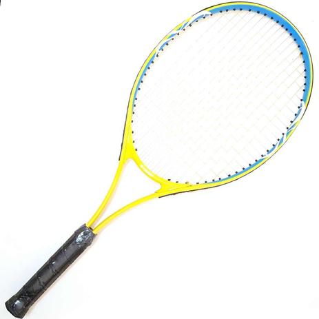 Raquete de Tênis AX Esportes Adulto T27 em Alumínio Amarela com Capa - OA065 Menor preço em Raquete de Tênis AX Esportes Adulto T27 em Alumínio Amarela com Capa - OA065
