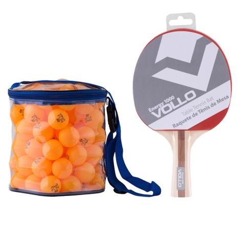 Raquete Energy 1000 para Tênis de Mesa com 100 Bolas Fun 40 - Vollo Menor preço em Raquete Energy 1000 para Tênis de Mesa com 100 Bolas Fun 40 - Vollo