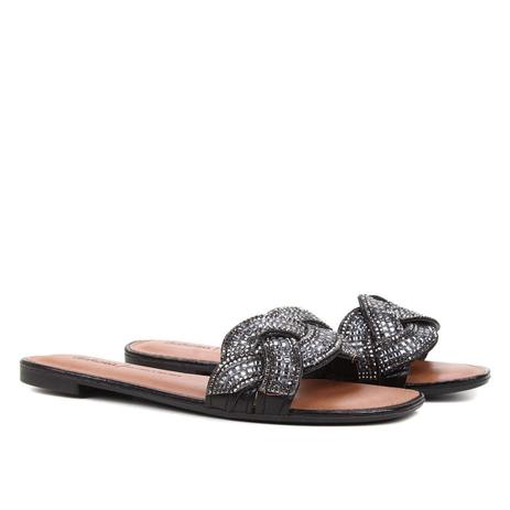 rasteirinha com strass dakota