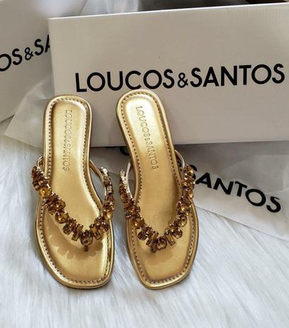 Rasteira Loucos \u0026 Santos Pedraria L31253001 - Loucos e Santos - Rasteirinha  Feminina - Magazine Luiza
