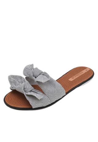 rasteirinha moleca com laço