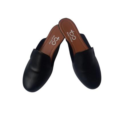 mule rasteira preto