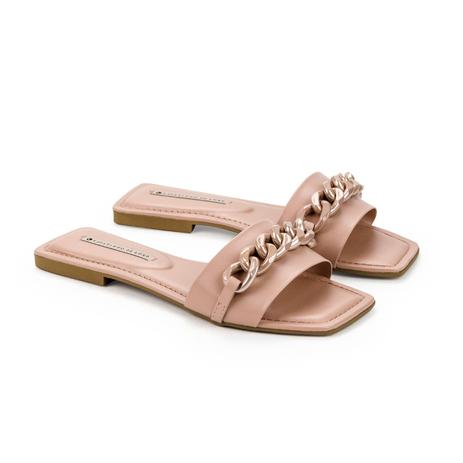 Rasteira Napa Tathi Nude Enfeite Corrente Perolado - SAPATINHO DE LUXO -  Rasteirinha Feminina - Magazine Luiza