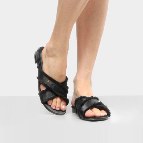 sandalia tiras cruzadas rasteira