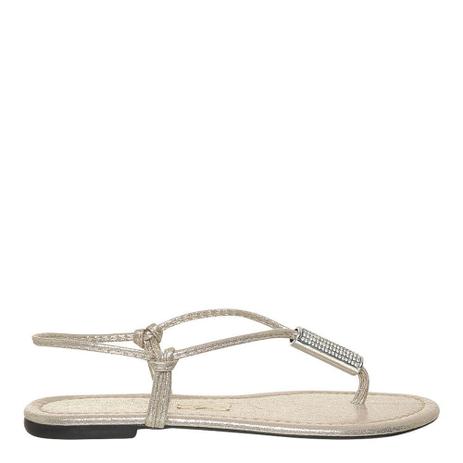 Rasteira tecido shine strass dourada - SANTA LOLLA - Rasteirinha Feminina -  Magazine Luiza