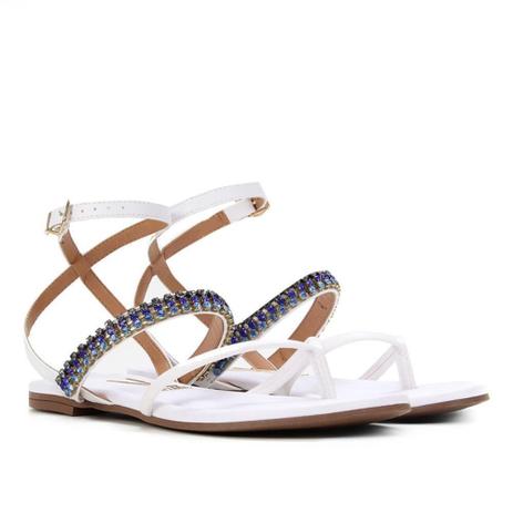 Rasteira Vizzano Strass - Rasteirinha Feminina - Magazine Luiza