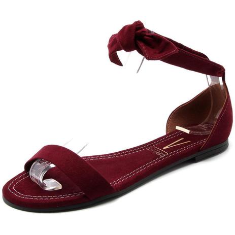 rasteira vizzano feminino em camurça