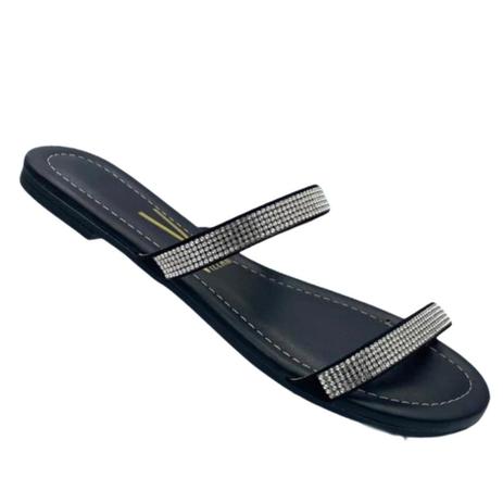 rasteira vizzano com strass feminina