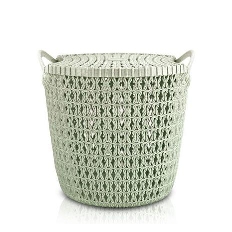 (RATTAN) Cesto Organizador com Tampa (P) - 6,3L - Jacki design Menor preço em (RATTAN) Cesto Organizador com Tampa (P) - 6,3L - Jacki design