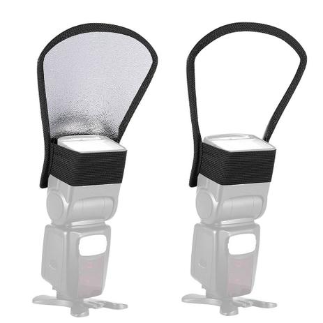 Rebatedor Difusor Dupla Face p/ Flash Speedlite - kit 2un. - Shoot Menor preço em Rebatedor Difusor Dupla Face p/ Flash Speedlite - kit 2un. - Shoot