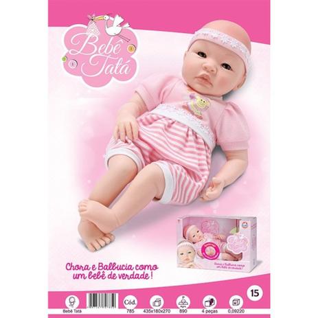 Reborn Boneca Bebê Tatá Chora E Balbucia Como Um Bebê - Sydnil Menor preço em Reborn Boneca Bebê Tatá Chora E Balbucia Como Um Bebê - Sydnil