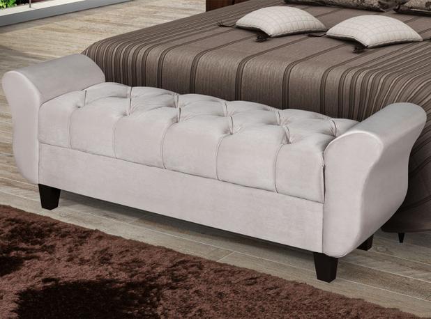 Recamier Banco Puff Milão 184 cm - Artnossa estofados Menor preço em Recamier Banco Puff Milão 184 cm - Artnossa estofados