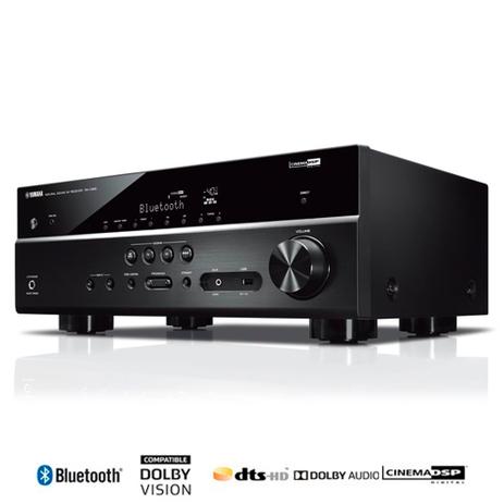 Receiver 5.1ch Yamaha RX-V385 Bluetooth YPAO 4K UltraHD 3D HDR10 Menor preço em Receiver 5.1ch Yamaha RX-V385 Bluetooth YPAO 4K UltraHD 3D HDR10