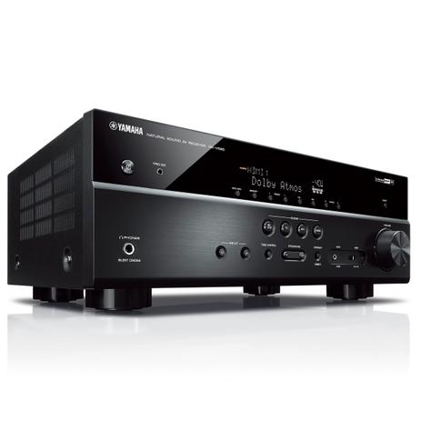 Receiver 7.2ch Yamaha RX-V585 Dolby Atmos BT Wi-Fi AirPlay 4K UHD HDR10 Zona B Menor preço em Receiver 7.2ch Yamaha RX-V585 Dolby Atmos BT Wi-Fi AirPlay 4K UHD HDR10 Zona B