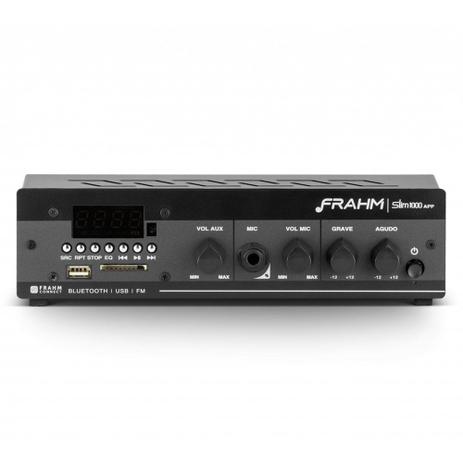 Receiver Amplificador Slim 1000 APP G2 Frahm Menor preço em Receiver Amplificador Slim 1000 APP G2 Frahm