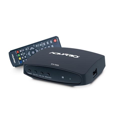 Receptor, conversor, reprodutor e gravador p/ tv digital full hd, c/ botoes e cb hdmi - Aquário Menor preço em Receptor, conversor, reprodutor e gravador p/ tv digital full hd, c/ botoes e cb hdmi - Aquário