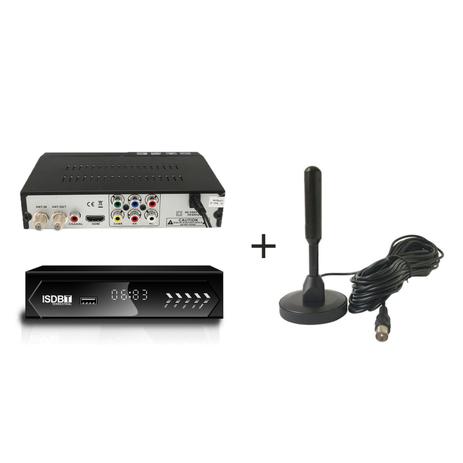 Receptor Hdtv Digital Isdbt Conversor Set Top Box + Antena Digital Menor preço em Receptor Hdtv Digital Isdbt Conversor Set Top Box + Antena Digital