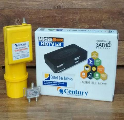 Receptor Midiabox Century HDTVB3 e LNBF MULTIPONTO SUPER DIGITAL CENTURY Menor preço em Receptor Midiabox Century HDTVB3 e LNBF MULTIPONTO SUPER DIGITAL CENTURY