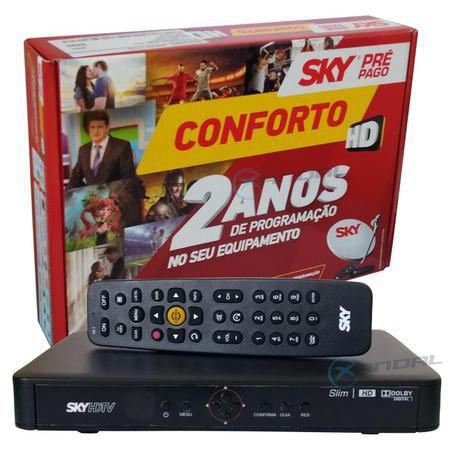 Receptor oficial sky pré pago conforto original 02 anos livre - Elsys  HABILITAÇÃO GRATIS é boa?
