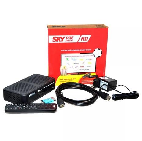 Receptor Sky Pré-pago Flex HD com Recarga para 60 Dias Menor preço em Receptor Sky Pré-pago Flex HD com Recarga para 60 Dias