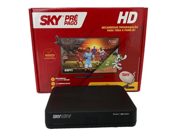 Receptor Sky Pré-pago Hd + Recarga* 30 Dias Smart Menor preço em Receptor Sky Pré-pago Hd + Recarga* 30 Dias Smart