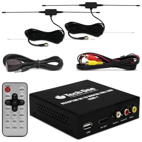 Receptor Tv Digital Full HD Tech One ISDB-T HDMI USB Saídas de Áudio e Vídeo Controle Remoto Menor preço em Receptor Tv Digital Full HD Tech One ISDB-T HDMI USB Saídas de Áudio e Vídeo Controle Remoto