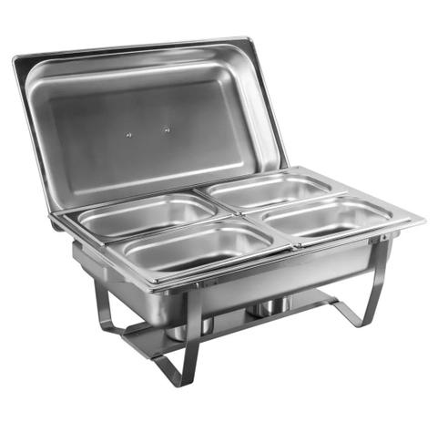 Rechaud inox 4 cubas 9 litros banho-maria profissional GN. - Luxury gourmet Menor preço em Rechaud inox 4 cubas 9 litros banho-maria profissional GN. - Luxury gourmet