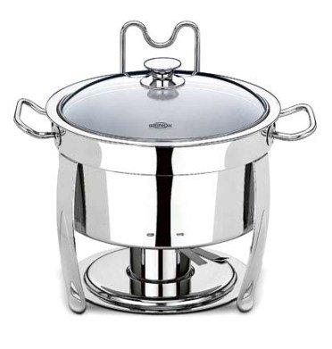 Rechaud redondo 8 lts savoy - Brinox Menor preço em Rechaud redondo 8 lts savoy - Brinox