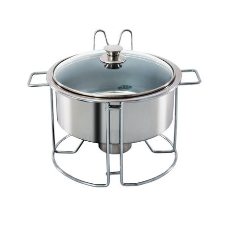 Rechaud Redondo - Savoy Ø 42x33x33 cm 7L Brinox Menor preço em Rechaud Redondo - Savoy Ø 42x33x33 cm 7L Brinox