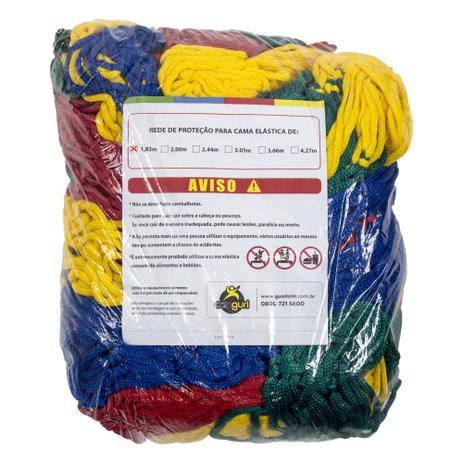 Rede de Proteção Colorida Canguri para Cama Elástica de 1,83 m Menor preço em Rede de Proteção Colorida Canguri para Cama Elástica de 1,83 m