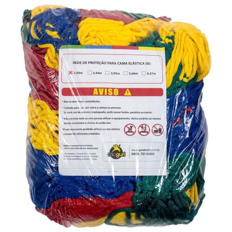 Rede de Proteção Colorida Canguri para Cama Elástica de 2 m Menor preço em Rede de Proteção Colorida Canguri para Cama Elástica de 2 m