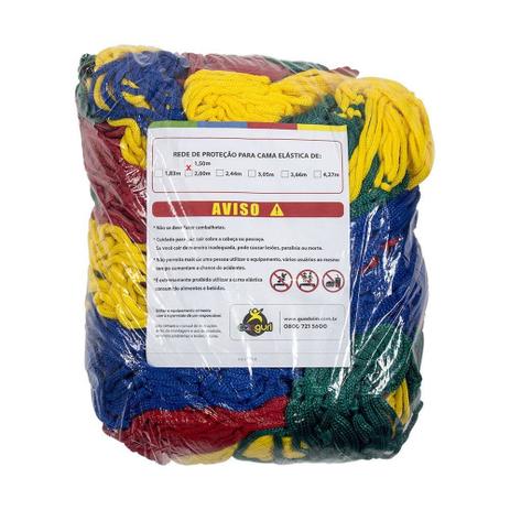 Rede de Proteção Colorida para Cama Elástica 1,50 m Canguri Menor preço em Rede de Proteção Colorida para Cama Elástica 1,50 m Canguri