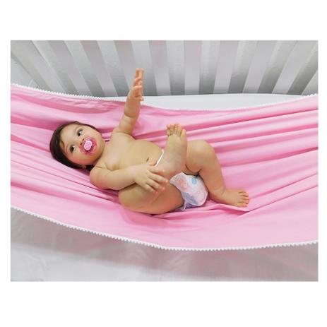 Rede para Berço Nuvens Rosa BabyKinha Menor preço em Rede para Berço Nuvens Rosa BabyKinha