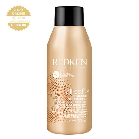 Redken All Soft Travel Size - Shampoo Hidratante Menor preço em Redken All Soft Travel Size - Shampoo Hidratante