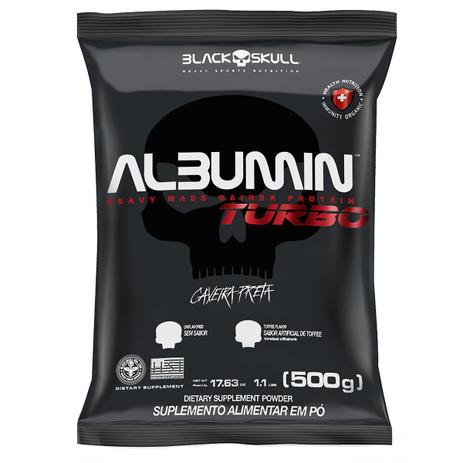 Refil Albumin Turbo 500g - Caveira Preta - BLACK SKULL Menor preço em Refil Albumin Turbo 500g - Caveira Preta - BLACK SKULL